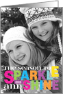 Test Design Sparkle card