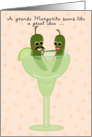 Funny Cinco de Mayo Jalapeno Peppers in a Margarita Glass card