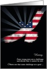 Eagle Scout Congratulations American Flag Eagle Add Custom Text card