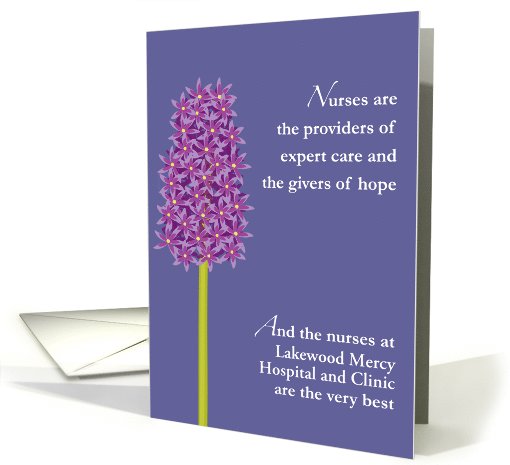 Nurses Day Purple Hyacinth From All of Us Employer... (1015583)