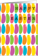 Happy Easter It’s Jelly Bean Season Colorful Candies Fun and Modern card