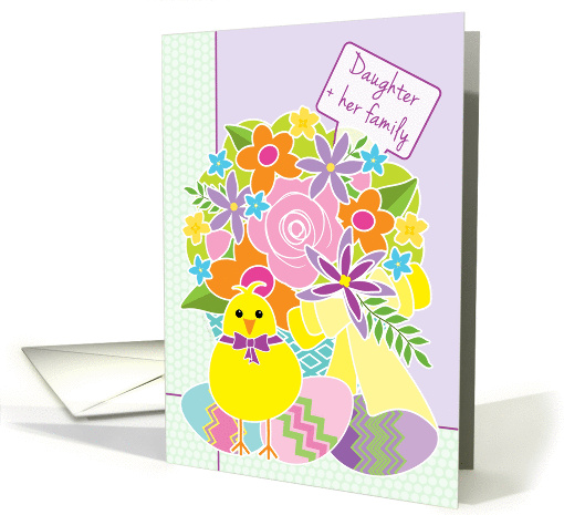Daughter and Her Family Happy Easter Yellow Chick Basket... (1049291)