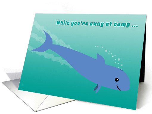 Away at Camp Porpoise Diving into the Ocean Fun Letter from Home card