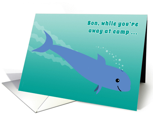 Son Away at Camp Porpoise Diving into the Ocean Fun card (1095412)