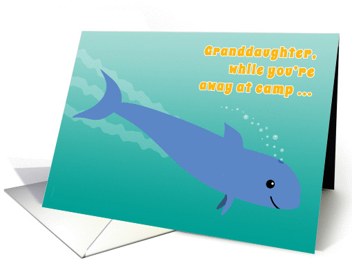 Granddaughter Away at Camp Porpoise Diving into the Ocean Fun card