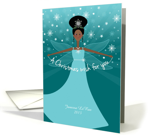 Customizable Name Christmas Wish Fairy African American... (1187338)