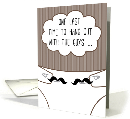 Diaper Shower Dadchelor Invitation Man Becoming a Dad... (1285606)