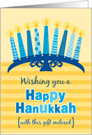 Hanukkah Money or Gift Enclosure Whimsical Menorah and Candles card