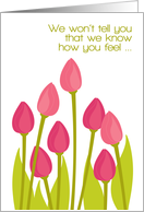 Sympathy from Group All of Us Modern Tulips Offering Support card