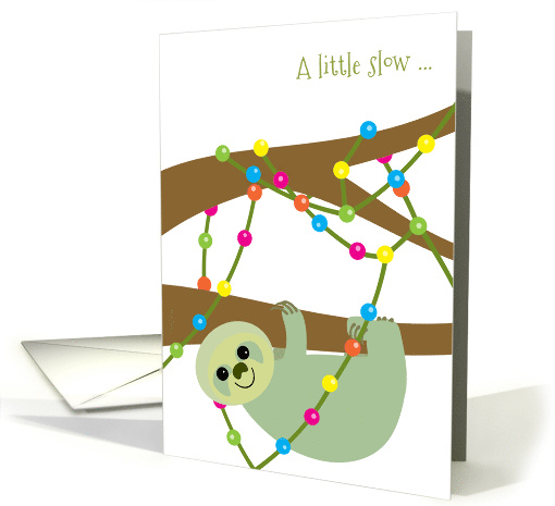 Christmas Sloth for People Who Send Their Cards Out Late... (1459066)