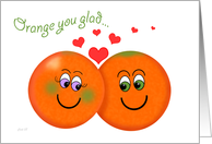 Happy Anniversary Oranges Funny card