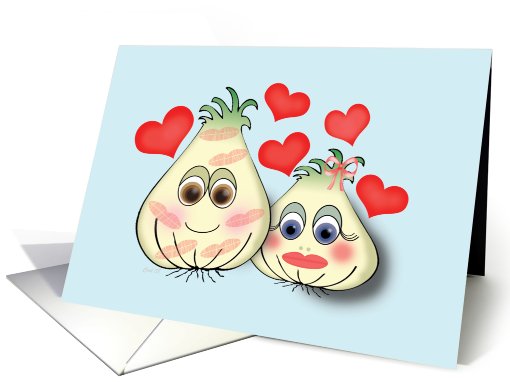 Crush on You Garlic Funny Humor card (217444)