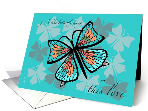 Butterfly Love Blank card (218635)