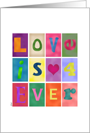 Love is Forever Quilt Block Blank Card