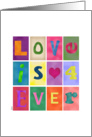 Love is Forever Quilt Block Blank Card