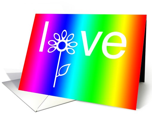 Rainbow Love in Bloom card (219763)