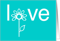 Love in Bloom Aqua card