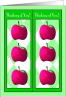 Get Well Apples Bookmark Card