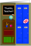 Teacher Appreciation Thank You Bookmark Card