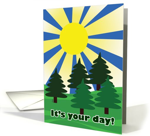 Happy Birthday Forest and Sun card (227737)