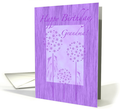 Grandma Birthday Milkweed in Purple card (230989)
