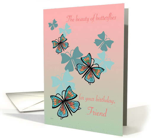 Butterfly Birthday Friend card (231731)