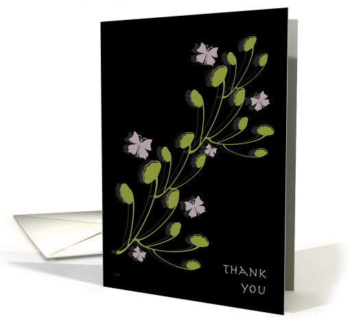 Thank You: Ginkgo & Butterfly card (233036)