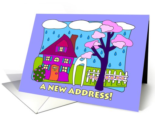 New Address We've Moved Announcement House card (233484)