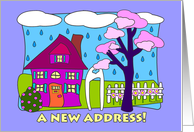 New Address We’ve Moved Announcement House card