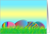 Easter Eggs Sunrise card