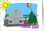 Beach Cottage Thank You card