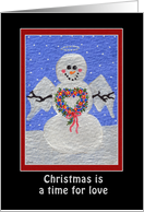 Snowfolks: Love Angel card