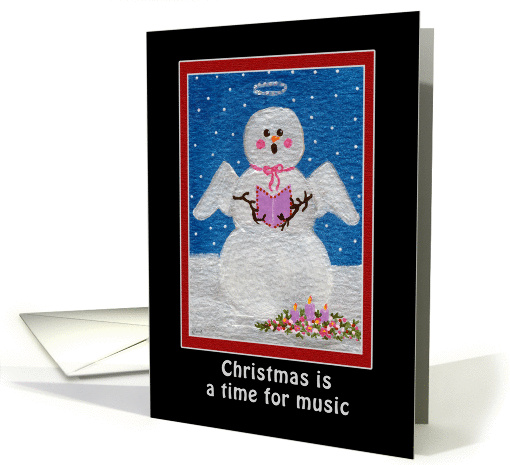 Snowfolks:  Music Angel card (256397)