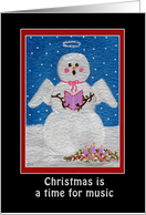 Snowfolks: Music Angel card