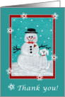 Snowfolks: Snowman and Pup card