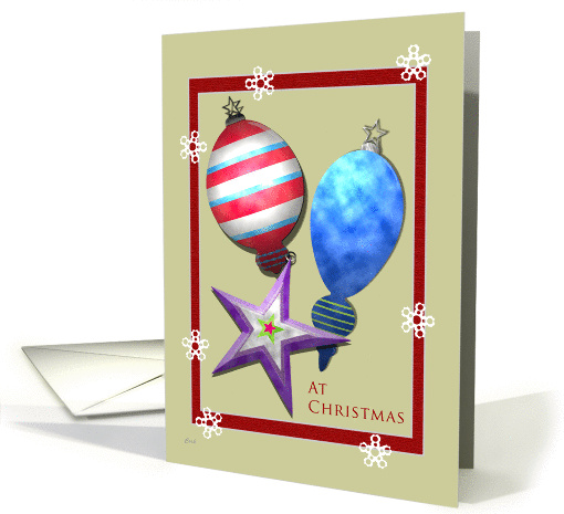 Vintage Ornaments: For Friends card (257213)