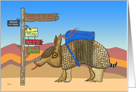 Backpacking Armadillo: Rufus McCool card