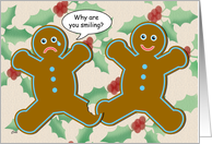 Christmas Gingerbread Humor card