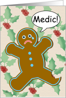 Christmas Gingerbread Humor card