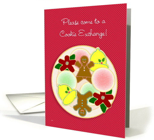 Cookie Exchange Swap Invitations Ideas Plate of Cookies card (268804)