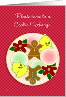 Cookie Exchange Swap Invitations Ideas Plate of Cookies card