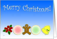 Merry Christmas Cookies card