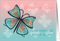 Mother-in-Law Day Butterfly card