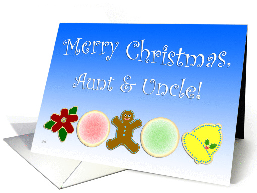 Christmas Cookies Aunt & Uncle card (278635)
