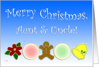 Christmas Cookies Aunt & Uncle card