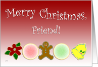 Christmas Cookies Friend card