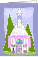 Funky Church Flower Girl card