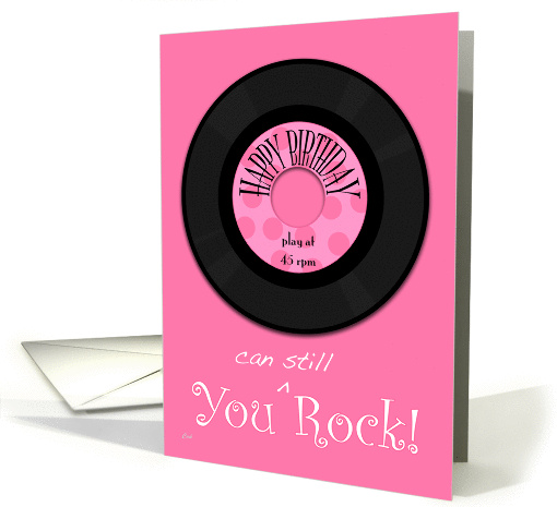 A 45 for the 45th Birthday card (283945)