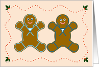 Christmas Gingerbread Boys card