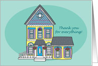 Victorian Real Estate Thank You card